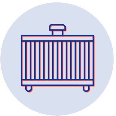 Radyatör simgesinin vektör çizimi