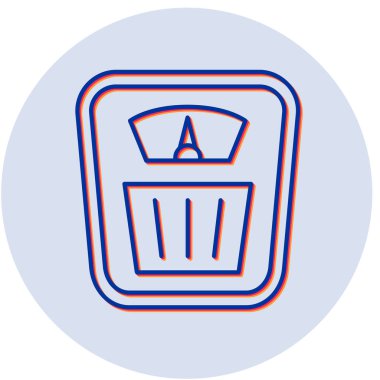 ağırlık ölçekli vektör simgesi modern basit tasarım