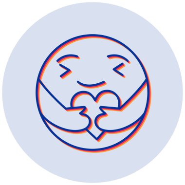 Dikkat ikonu. Basit resimleme