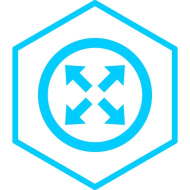 Ok. Web simgesi basit illüstrasyon