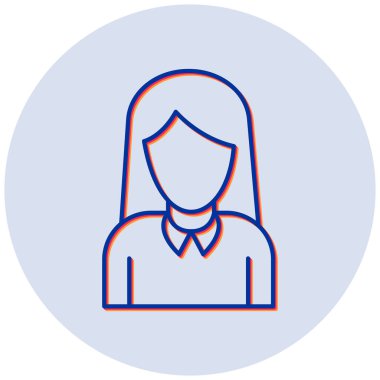 Sekreter Web simgesi basit illüstrasyon