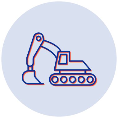 Kazıcı. Web simgesi basit illüstrasyon