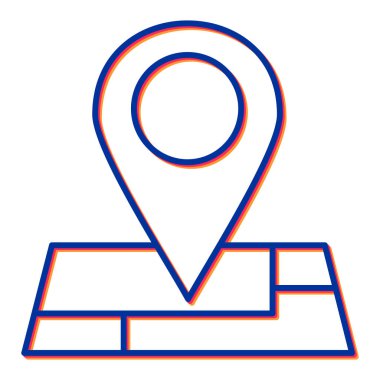 Harita iğnesi. Web simgesi