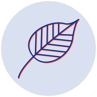 Yaprak. Web simgesi basit illüstrasyon