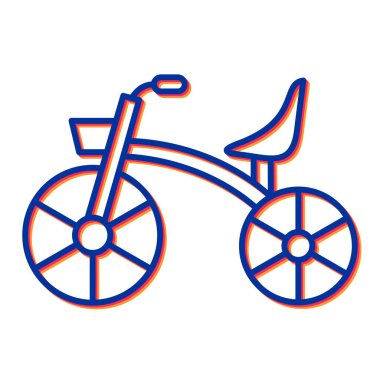 bisiklet ikonu vektör illüstrasyonu