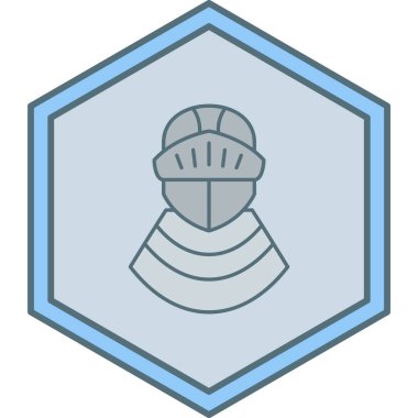 Şövalye simgesinin vektör çizimi