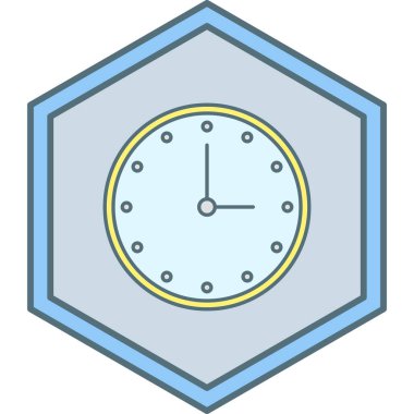 Saat. Web simgesi basit illüstrasyon