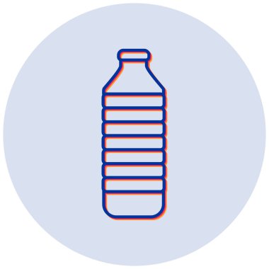 su şişesi simge vektör çizim