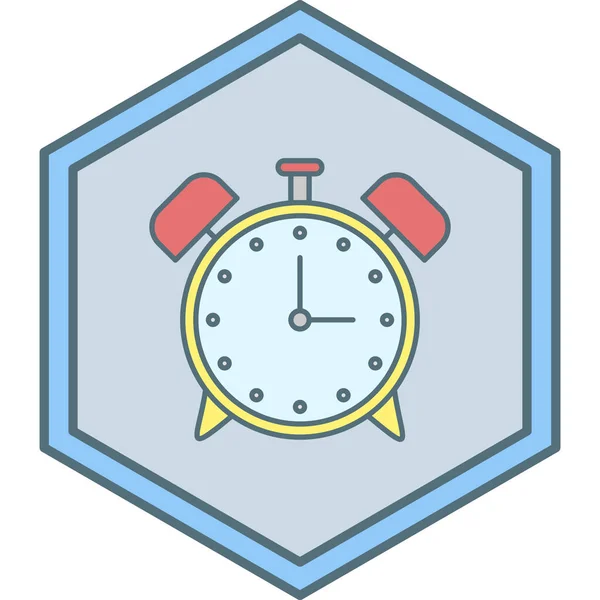 Alarm Clock Web Icon Simple Illustration — Archivo Imágenes Vectoriales