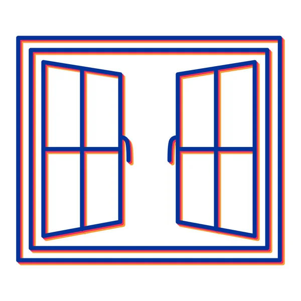 Icône Fenêtre Illustration Vectorielle — Image vectorielle