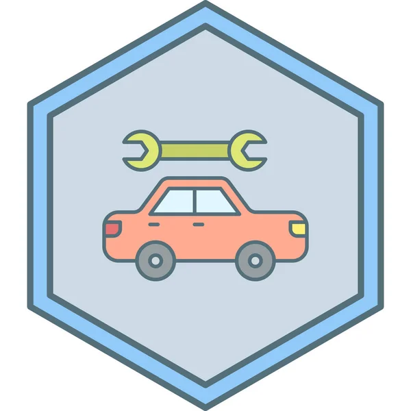 Значок Ремонту Автомобілів Проста Ілюстрація Гаражного Сервісу Векторні Іконки Веб — стоковий вектор