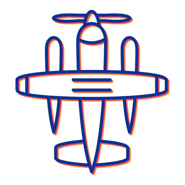 Icono Avión Vector Aislado Sobre Fondo Blanco — Archivo Imágenes Vectoriales