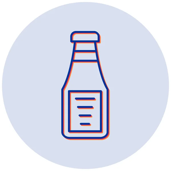 ビールボトルだ シンプルなデザイン — ストックベクタ