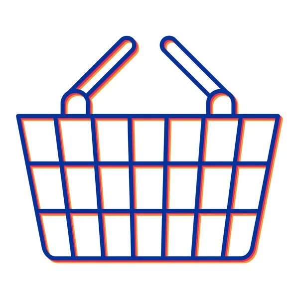 Warenkorb Symbol Einfache Illustration Von Supermarkt Einkaufswagen Vektor Symbolen Für — Stockvektor