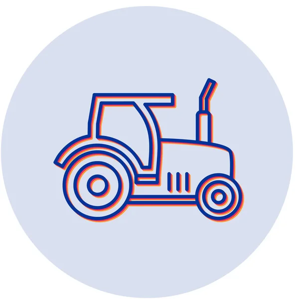 Icono Del Tractor Ilustración Del Vector — Vector de stock