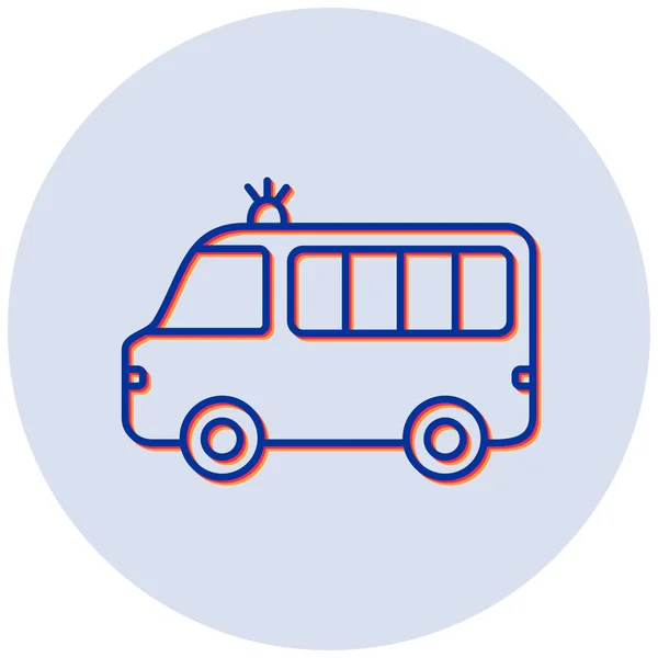 Ambulance Web Icon Simple Illustration — Stock Vector