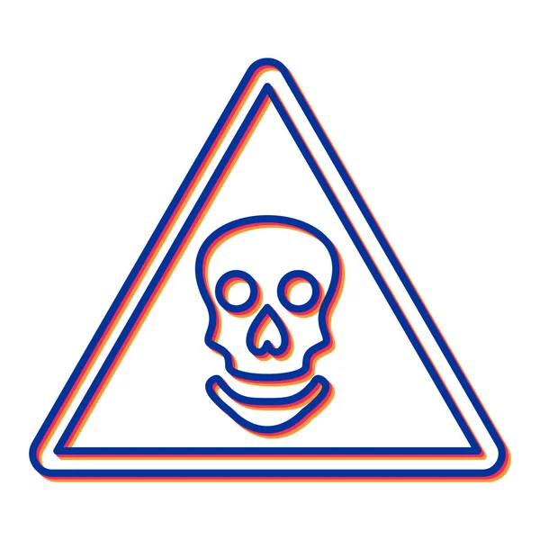 Premium Vector  Danger toxic sign skull icon warning skull symbol