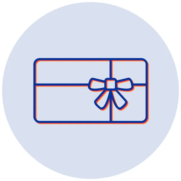 Tarjeta Regalo Ilustración Simple — Archivo Imágenes Vectoriales