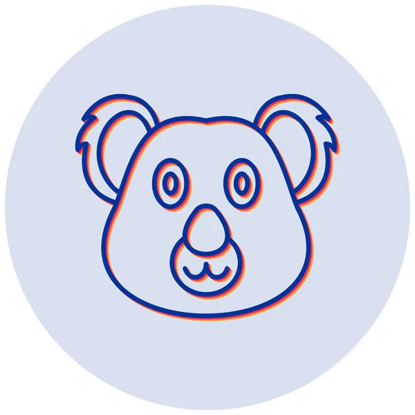 Bear Web Icon Simple Illustration — Stock Vector