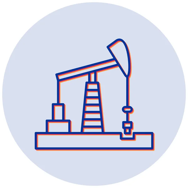 Oil Pump Vector Illustration — Stock Vector