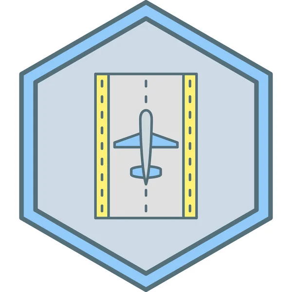 Ilustración Vectorial Icono Del Avión — Archivo Imágenes Vectoriales