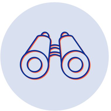 dürbün simgesi vektör illüstrasyonu