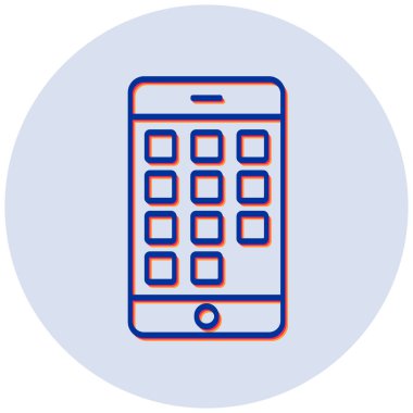 Uygulamalar simgesini, vektör illüstrasyonunu göster