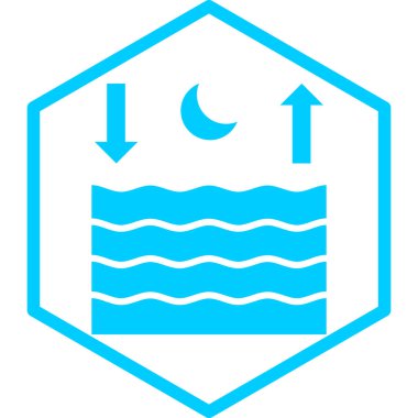 Su. Web simgesi basit illüstrasyon