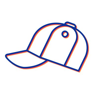 Şapka simgesi vektör illüstrasyonu