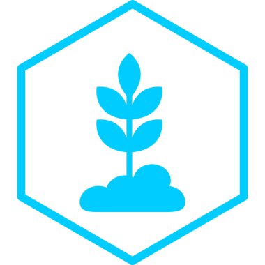 Bitki. Web simgesi basit illüstrasyon