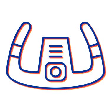  Direksiyon simgesi, vektör illüstrasyonu basit tasarım