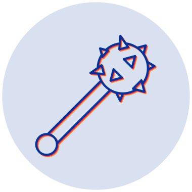 Meşale. Web simgesi basit illüstrasyon