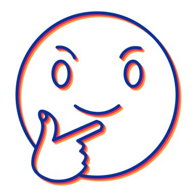 Mutlu yüz ifadesi ikon vektörü. izole edilmiş bir işaret.