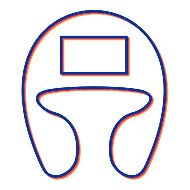 Modern b 'nin vektör illüstrasyonu eksik simgesi