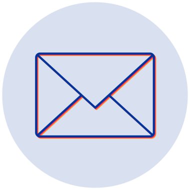 E- posta simgesi vektör illüstrasyonu