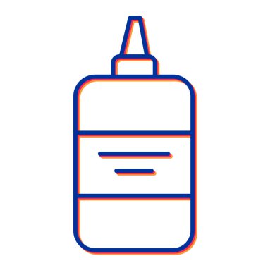 Yapıştırıcı. Web simgesi basit illüstrasyon