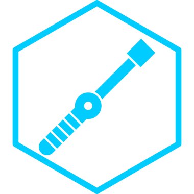 İngiliz anahtarı. Web simgesi basit illüstrasyon