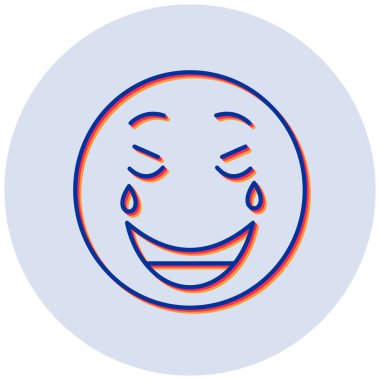 Gülen surat ifadesi. Web simgesi