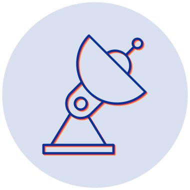 Uydu. Web simgesi basit illüstrasyon