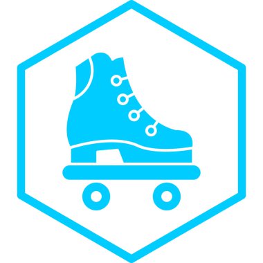 Paten ikonu. vektör illüstrasyonu