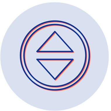 Sıralama simgesinin vektör illüstrasyonu