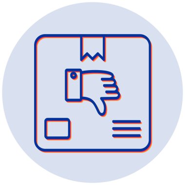 Ürün simgesi, vektör illüstrasyonu gibi değil