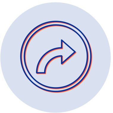 Yanıtlama simgesinin vektör illüstrasyonu