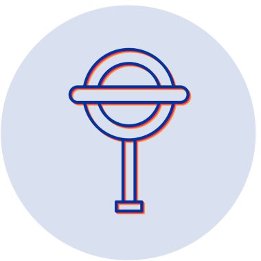 Yeraltı İşareti simgesinin vektör illüstrasyonu