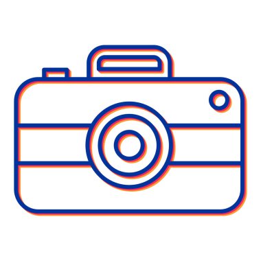 kamera simgesi vektör illüstrasyonu