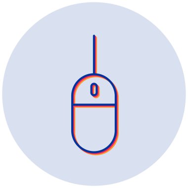 Bilgisayar faresi. Web simgesi basit illüstrasyon