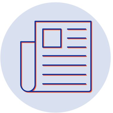 Yayın simgesi, vektör illüstrasyonu