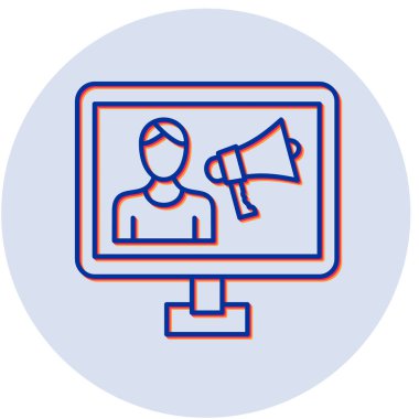 Etki simgesinin vektör illüstrasyonu