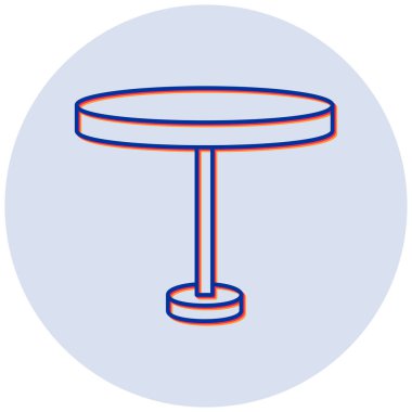 Masa lambası ikonu. Web için sandalye vektör simgelerinin özet çizimi