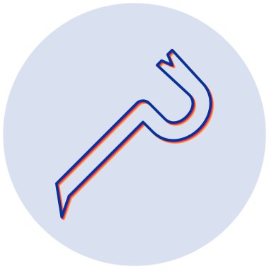 Bir çatal simgesinin vektör çizimi